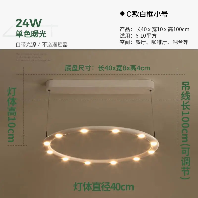 suspension moderne à led pour salle à manger et boutiques