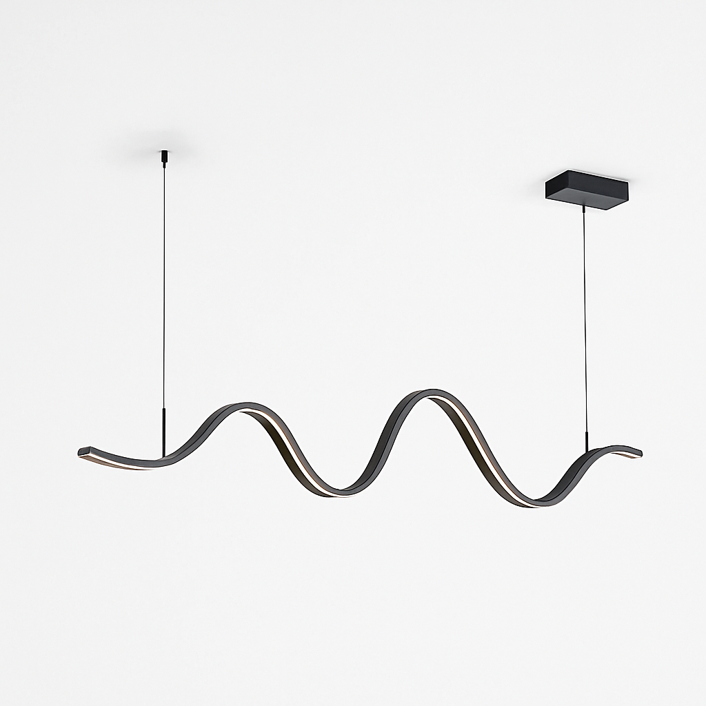 suspension moderne linéaire lumière pour décoration de table à manger