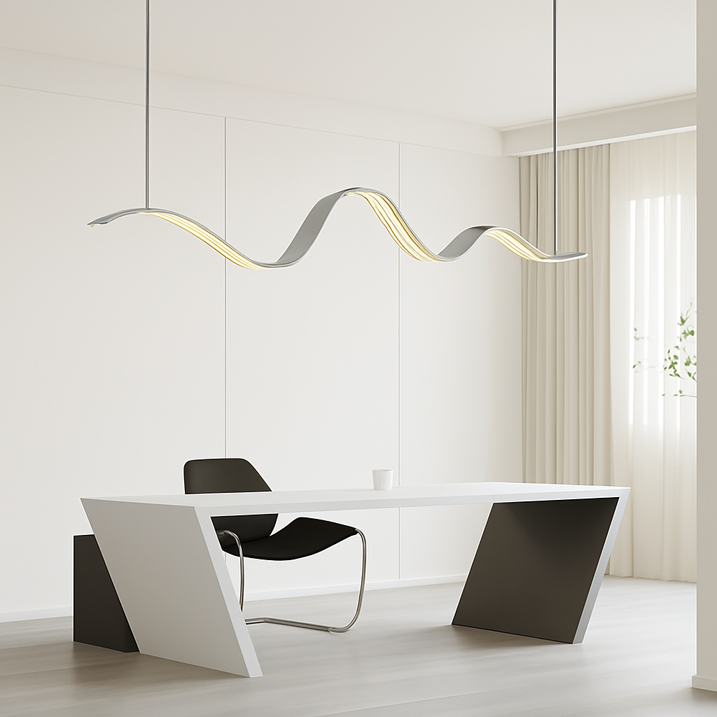suspension moderne linéaire lumière pour décoration de table à manger