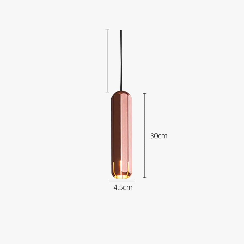 suspension moderne minimaliste en aluminium pour intérieur élégant
