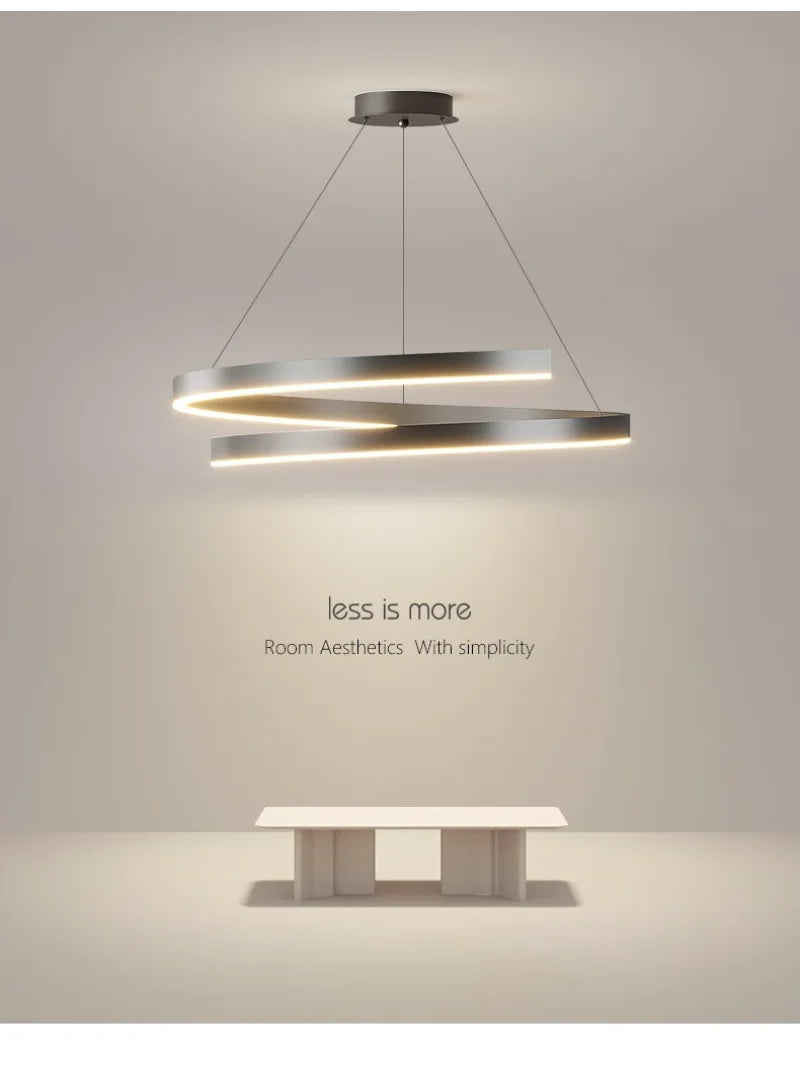 suspension moderne minimaliste pour éclairage intérieur élégant