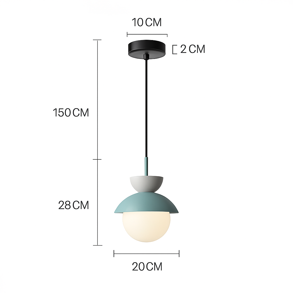 Suspension moderne nordique boule de verre luminaires suspendus suspension cuisine salle à manger chambre décor à la maison luminaire lustre