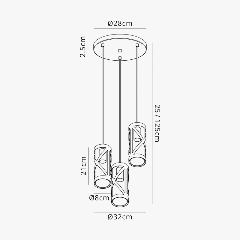 suspension moderne nordique créative pour espaces divers