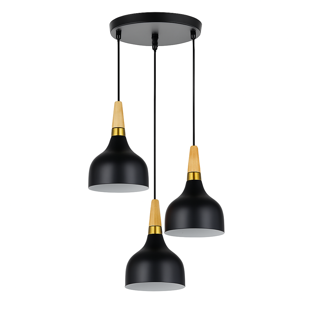 suspension moderne nordique en aluminium rétro pour intérieur design