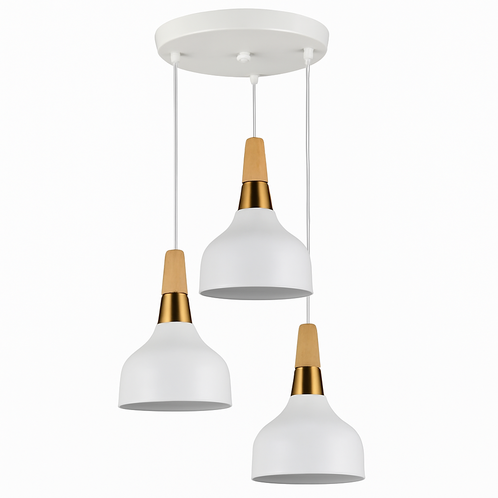 suspension moderne nordique en aluminium rétro pour intérieur design