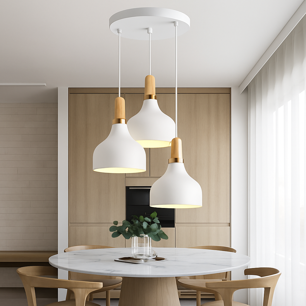 suspension moderne nordique en aluminium rétro pour intérieur design