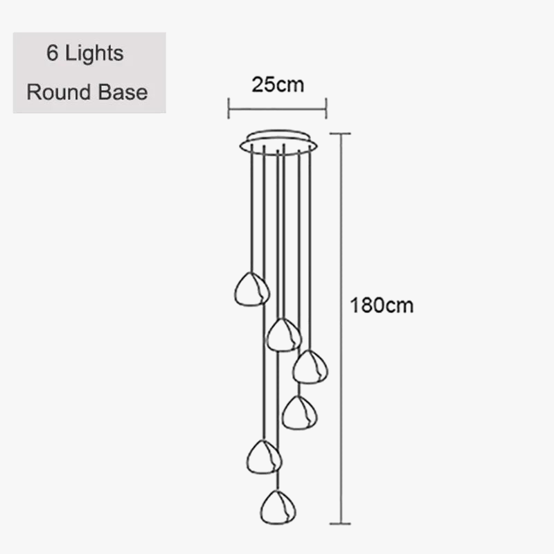 suspension moderne nordique en cristal pour décoration élégante