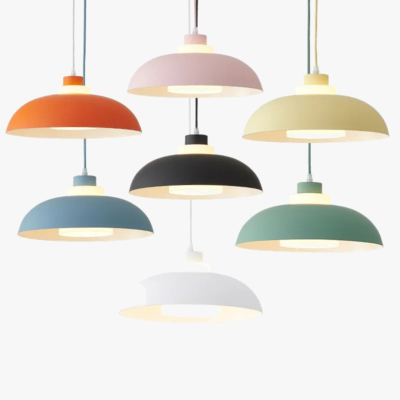 suspension moderne nordique LED créative design macaron pour intérieur