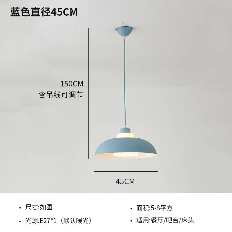 suspension moderne nordique LED créative design macaron pour intérieur