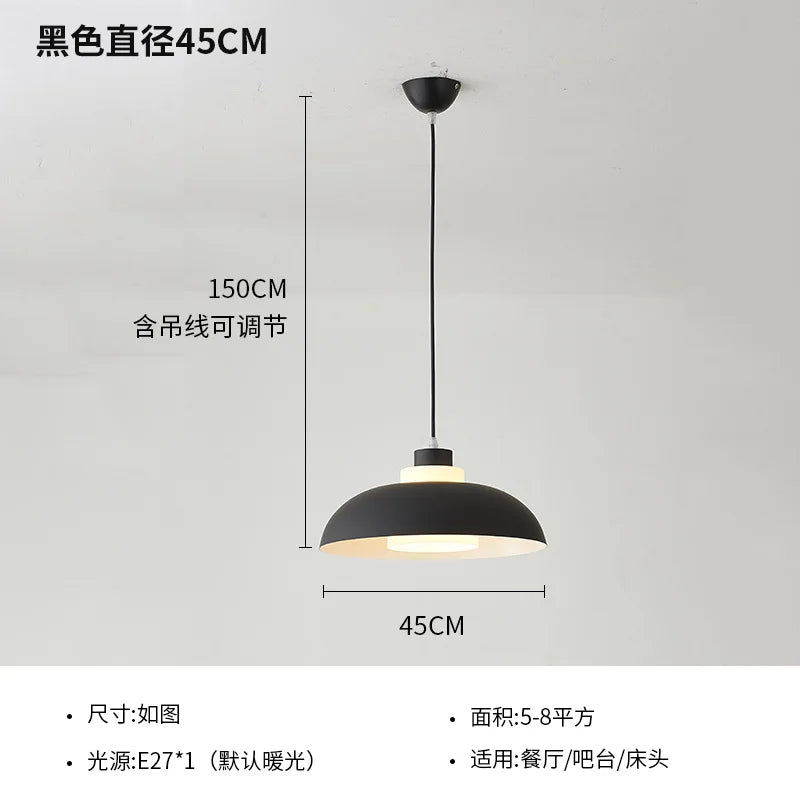 suspension moderne nordique LED créative design macaron pour intérieur
