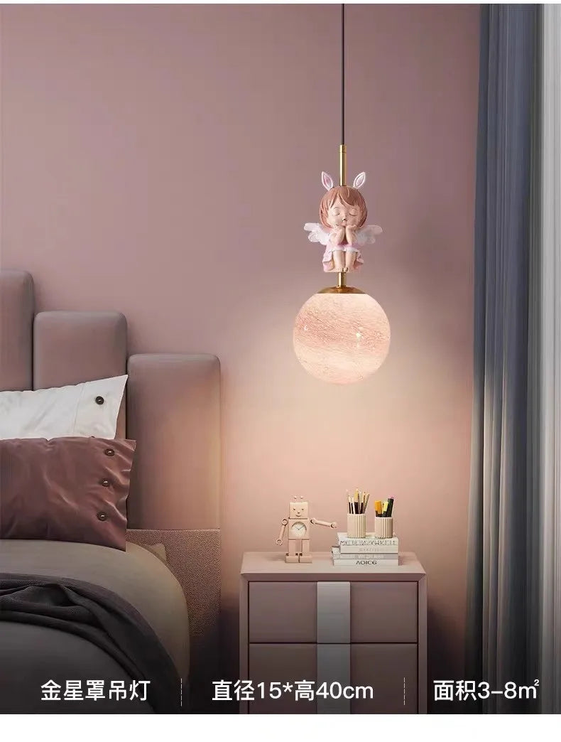 suspension moderne panda lune haut de gamme