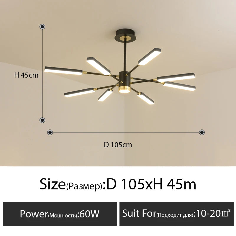 suspension moderne pour éclairage décoratif intérieur nordique