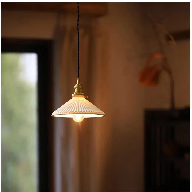 suspension moderne réglable en laiton pour intérieur rustique
