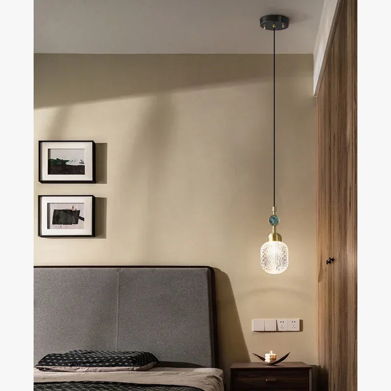 suspension moderne réglable en or pour intérieur avec acrylique unique