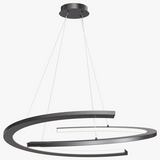 Lustre moderne simple design nordique anneau restaurant