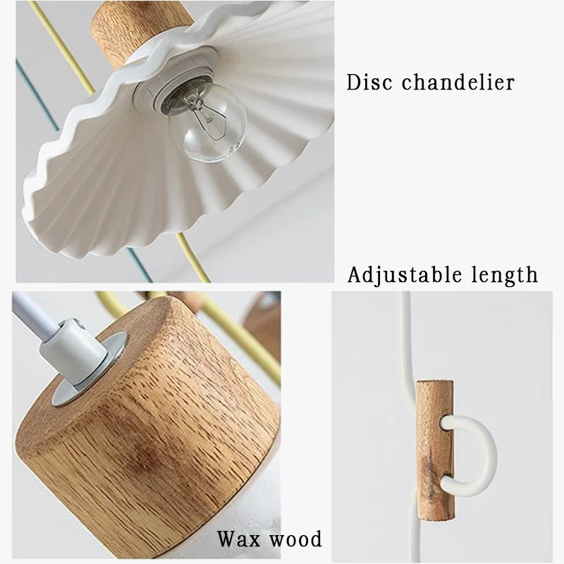 suspension moderne style nordique luminaire coloré macaron