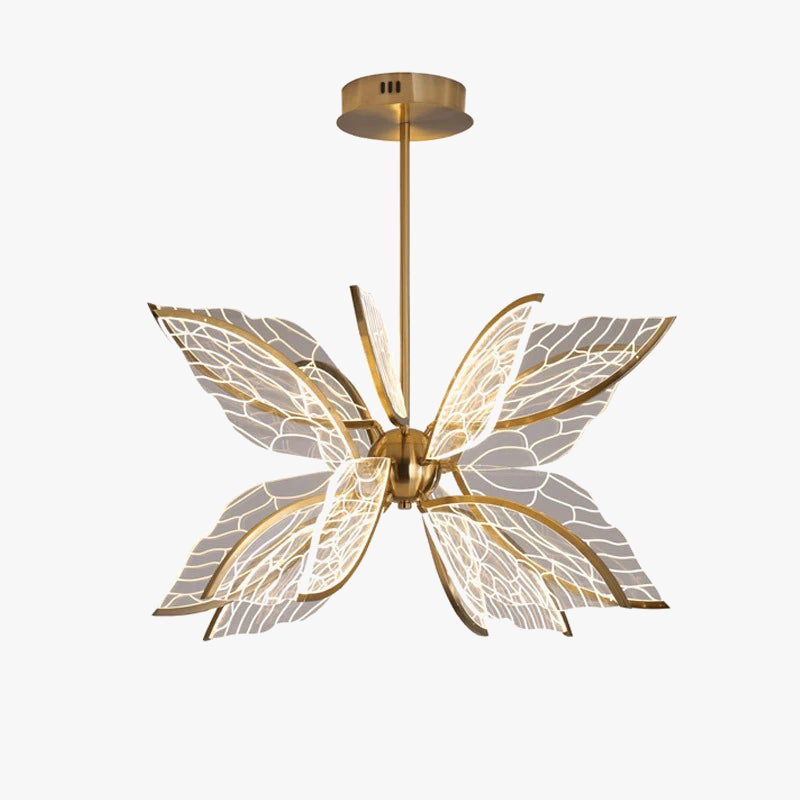 suspension modernes en acrylique motif papillon
