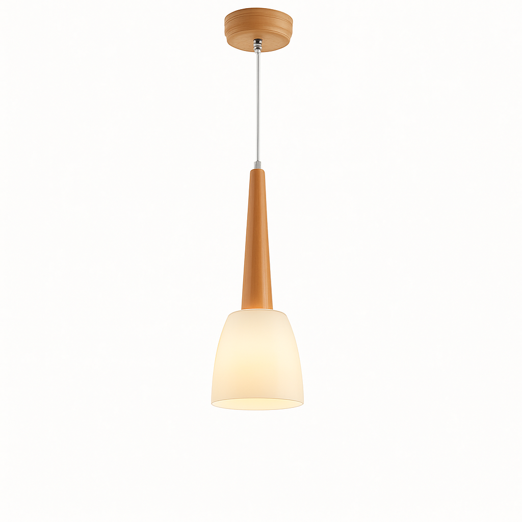 suspension modernes en bois gzmj avec support led