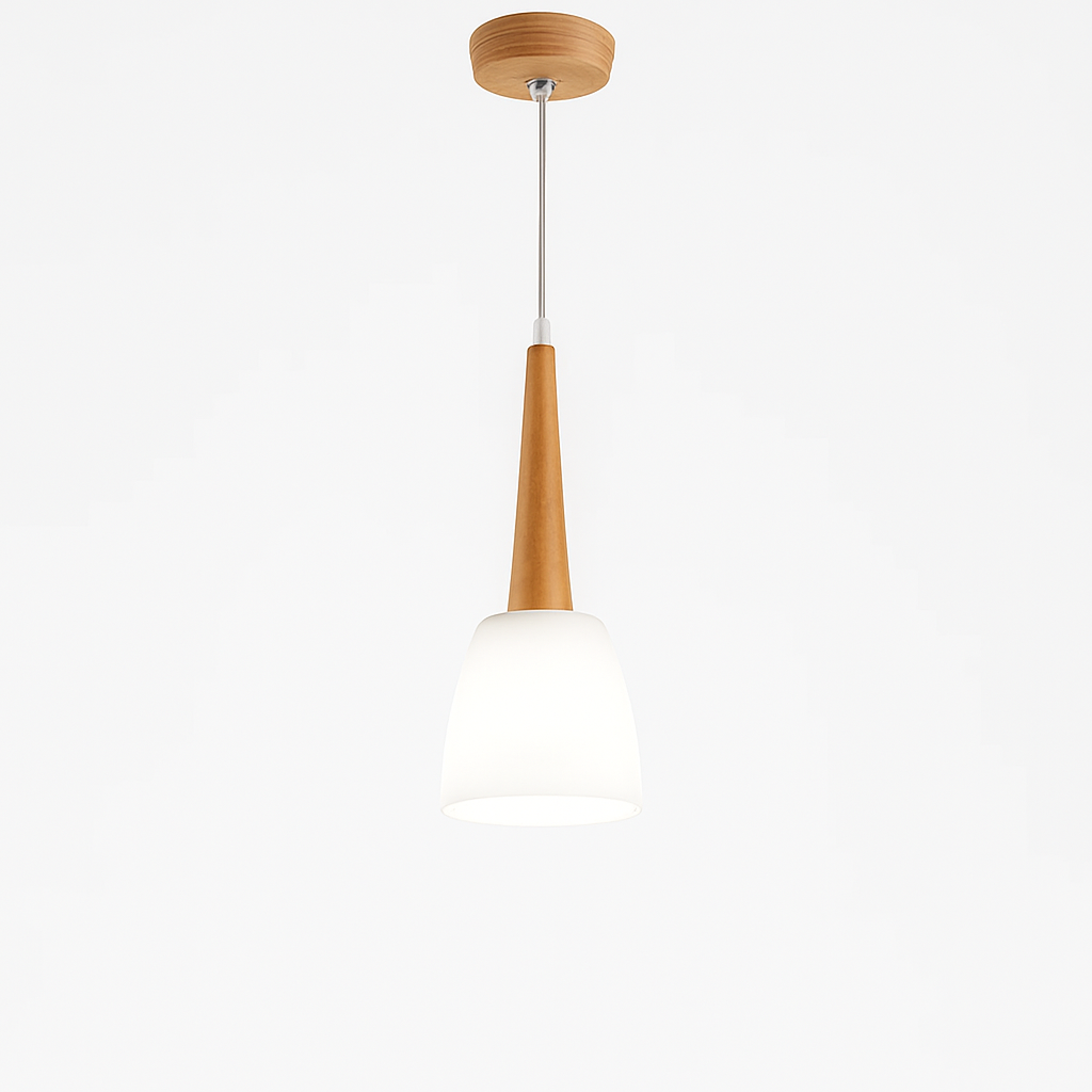 suspension modernes en bois gzmj avec support led
