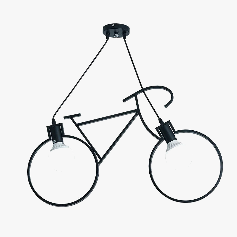 suspension modernes en fer forme vélo pour décoration maison
