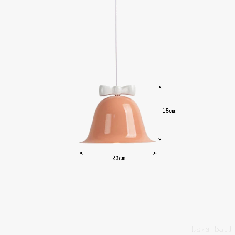 suspension modernes en forme de cloche avec nœud décoratif