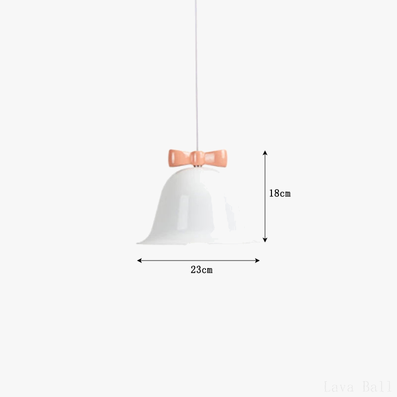 suspension modernes en forme de cloche avec nœud décoratif