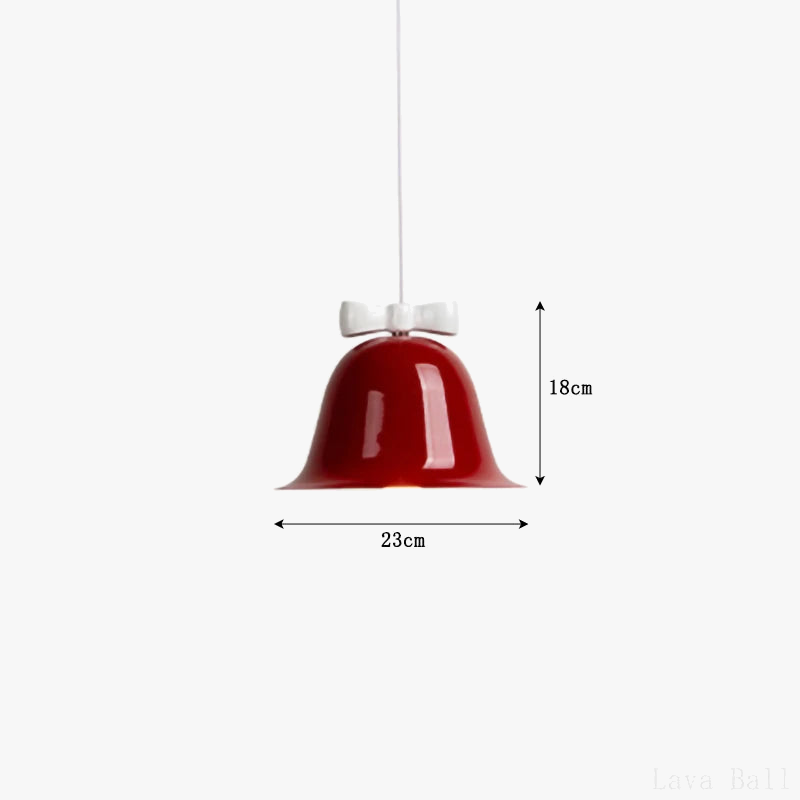 suspension modernes en forme de cloche avec nœud décoratif
