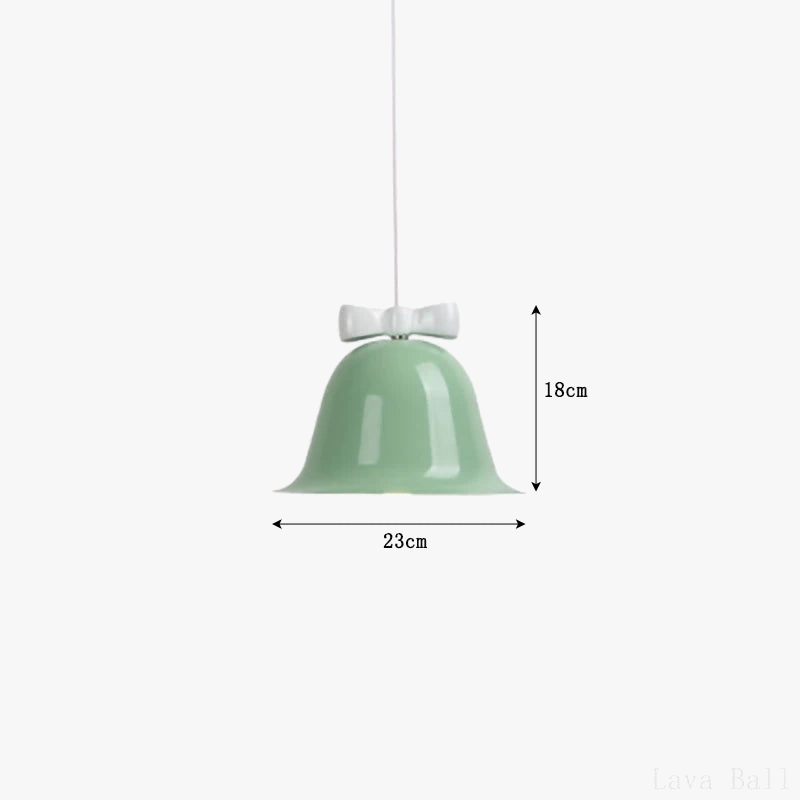 suspension modernes en forme de cloche avec nœud décoratif