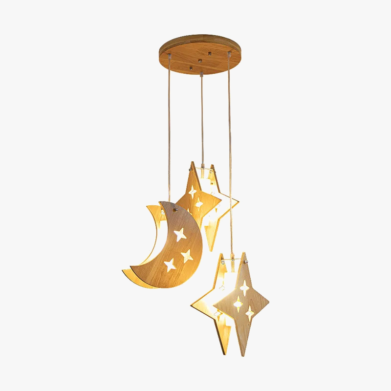 suspension modernes en rondins simples pour bar