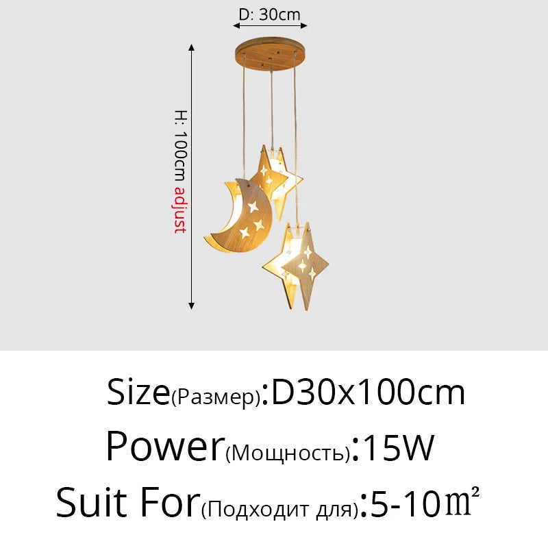 suspension modernes en rondins simples pour bar