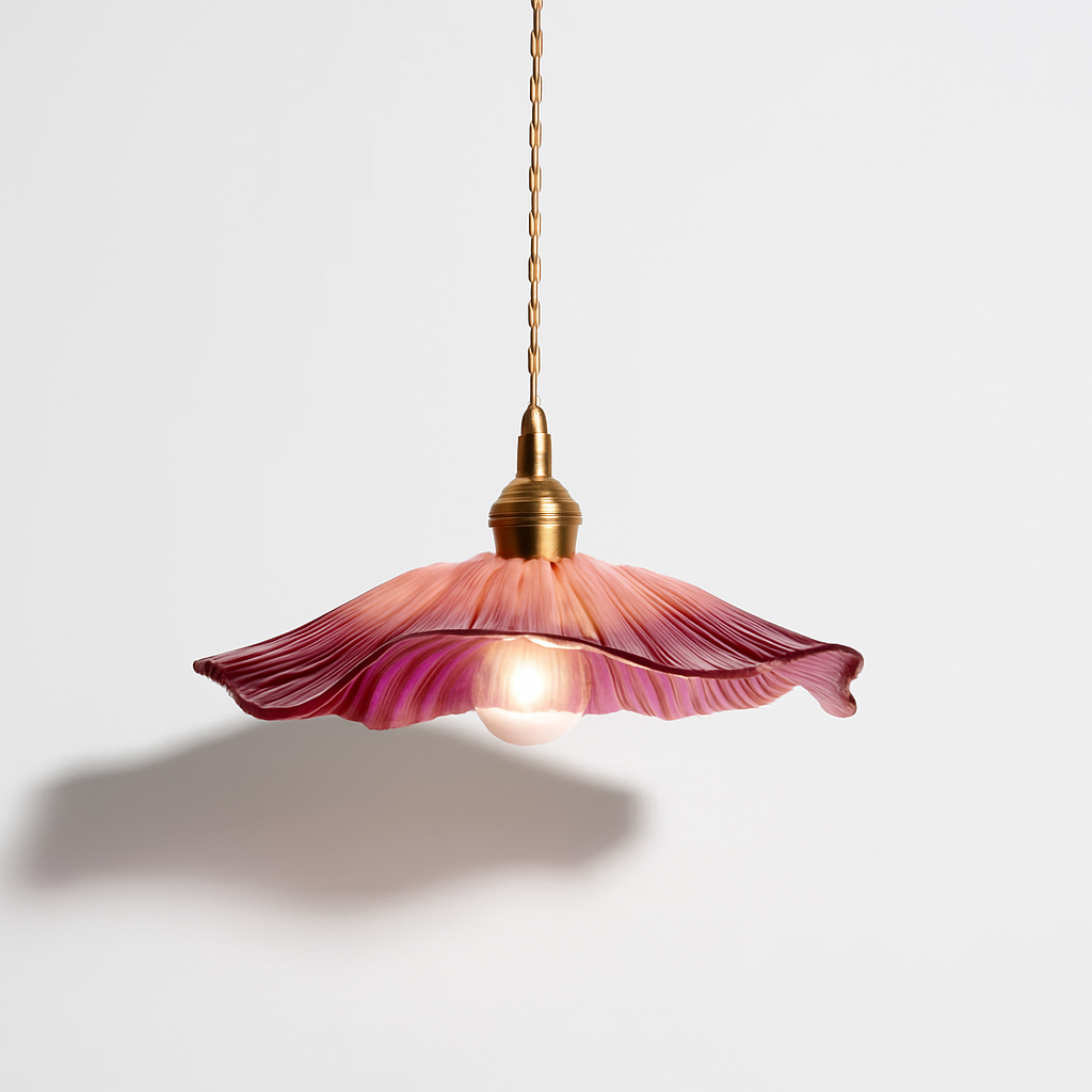 Suspension modernes en verre de fleur lampes suspendues décoration de la maison éclairage salon chambre chevet luminaire magasin d'intérieur