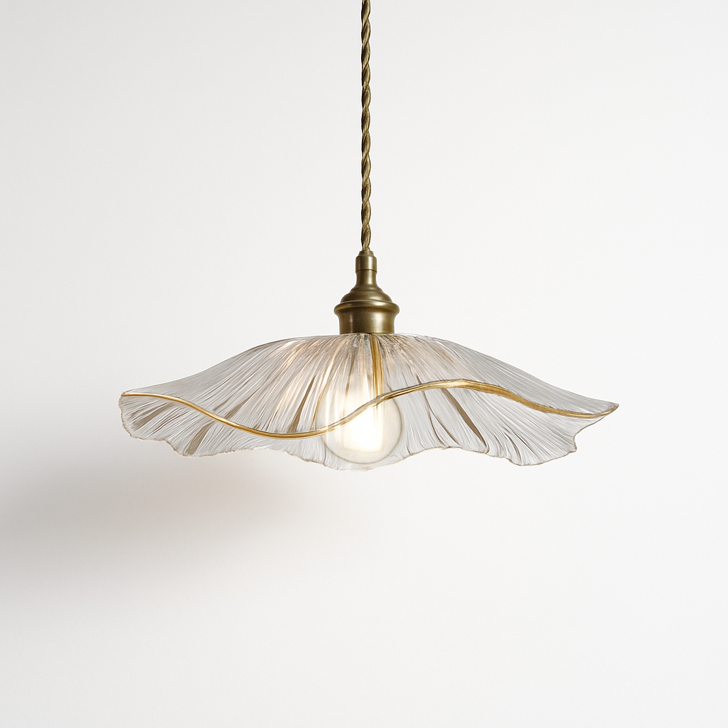 Suspension modernes en verre de fleur lampes suspendues décoration de la maison éclairage salon chambre chevet luminaire magasin d'intérieur
