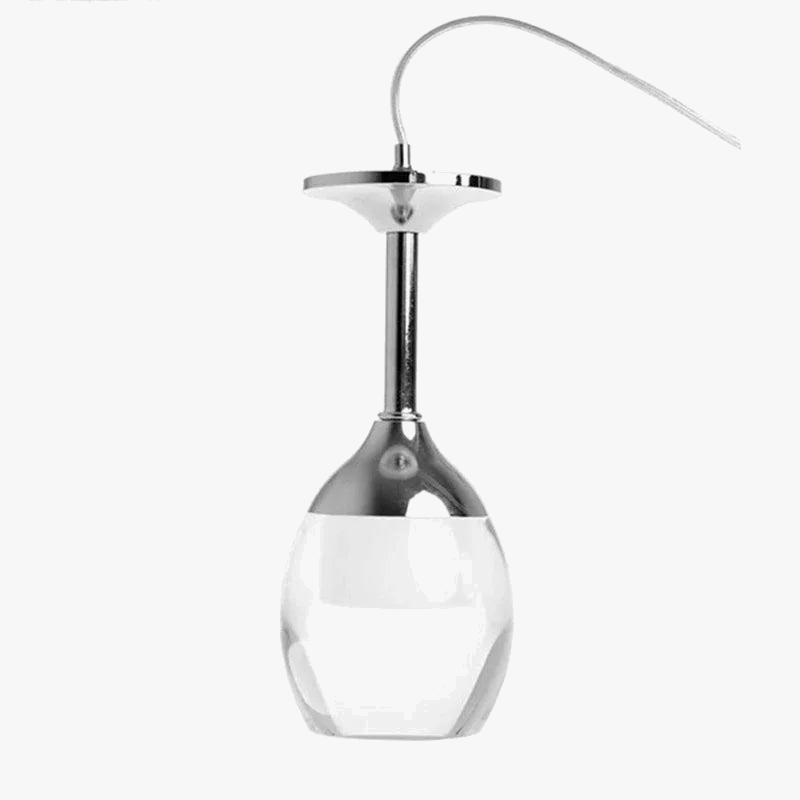 suspension modernes en verre de vin pour bar café