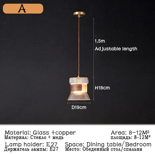 suspension modernes en verre nordiques pour décoration restaurant