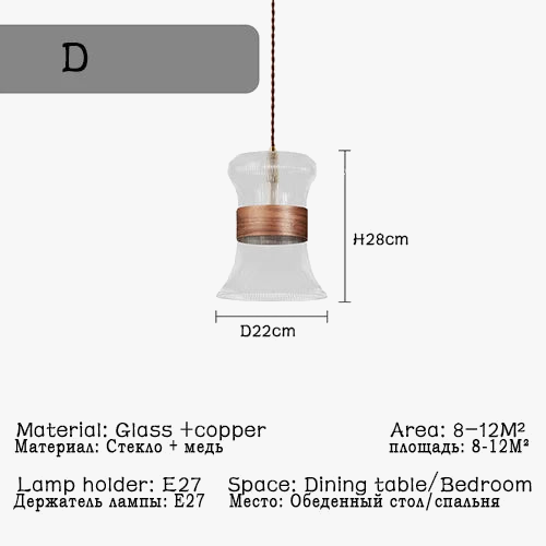 suspension modernes en verre nordiques pour décoration restaurant