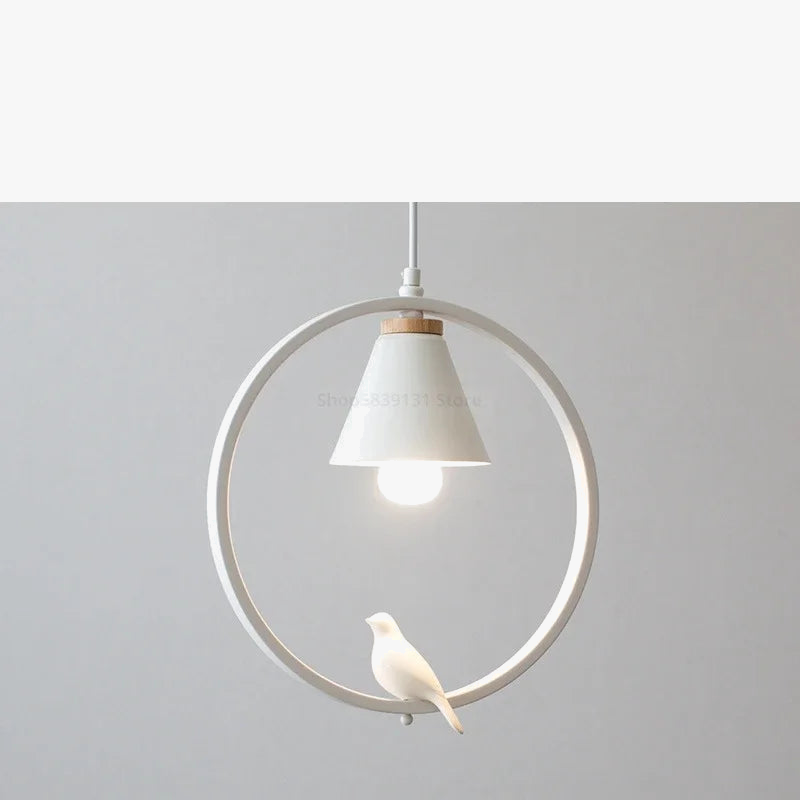 suspension modernes nordiques avec suspension oiseau led