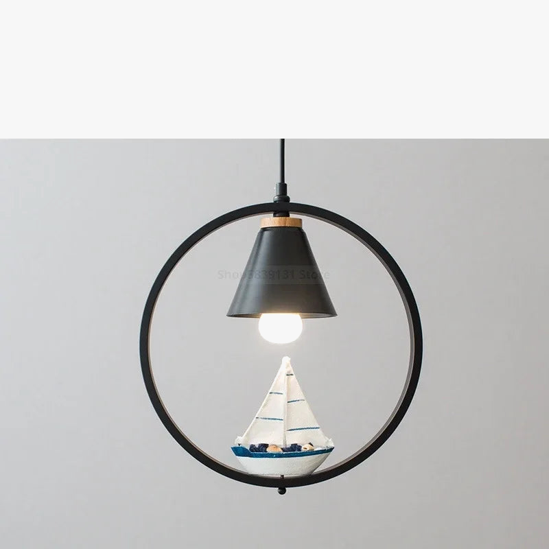 suspension modernes nordiques avec suspension oiseau led