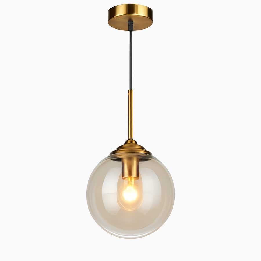 suspension modernes nordiques en verre led pour maison