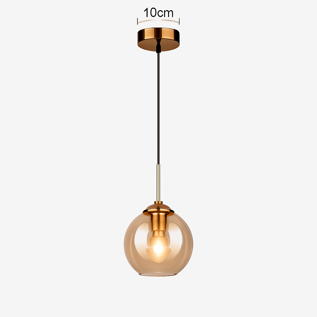 suspension modernes nordiques en verre led pour maison
