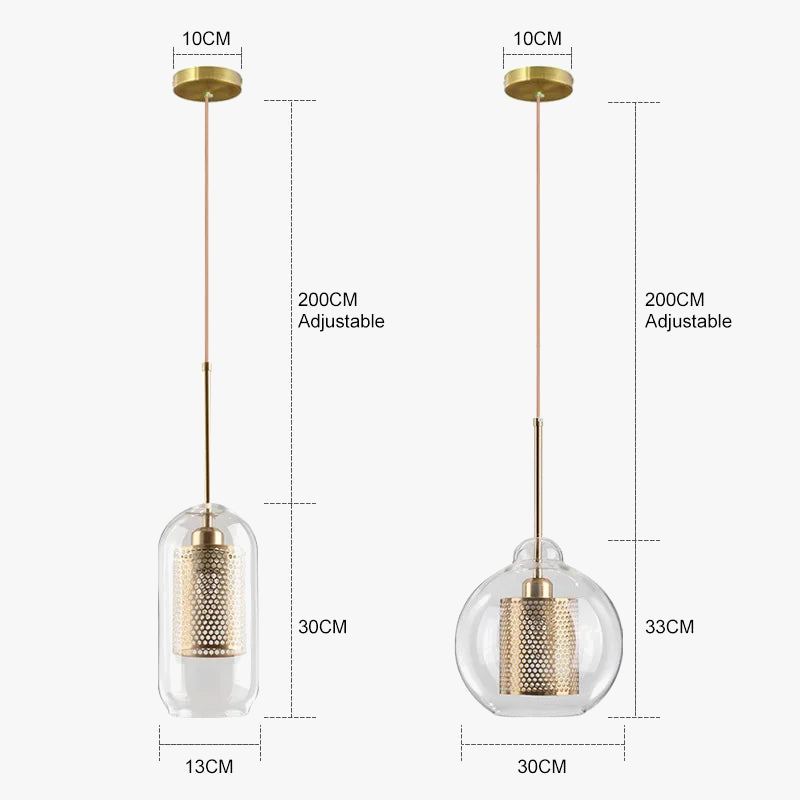 Suspension modernes nordiques pour salle à manger abat-jour en boule de verre cuisine chambre chevet décor lampe suspendue lustres luminaire