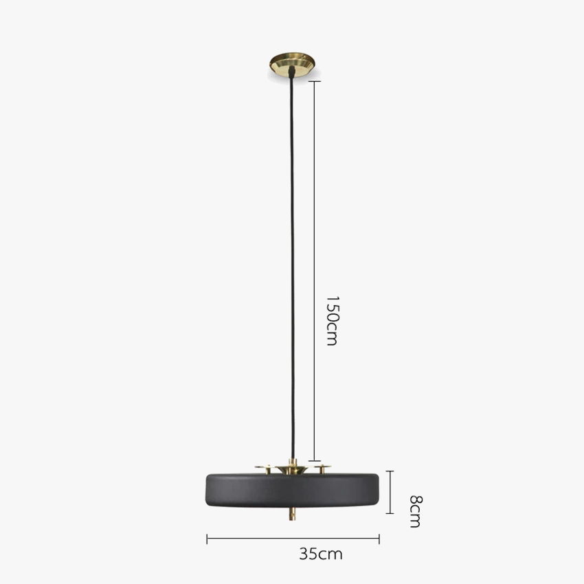 suspension nordic revolve lustre led métal moderne pour restaurant et bar