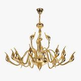 suspension nordic swan en fer art déco moderne