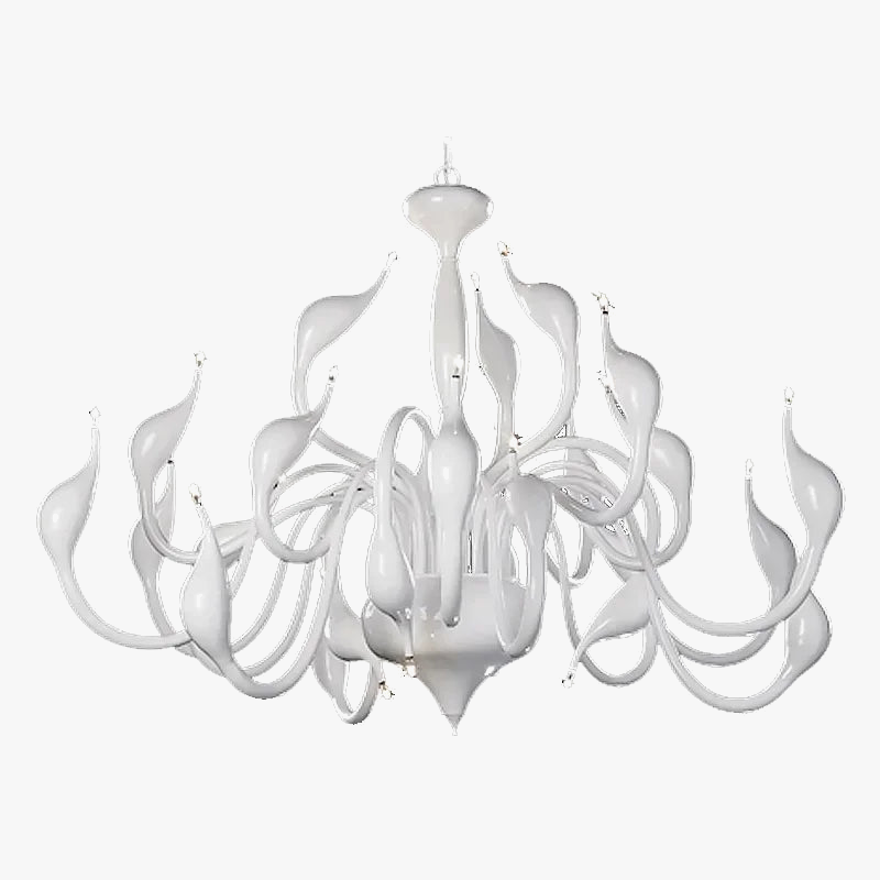 suspension nordic swan en fer art déco moderne
