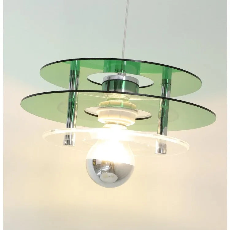 suspension nordique acrylique design ovni pour décoration intérieure