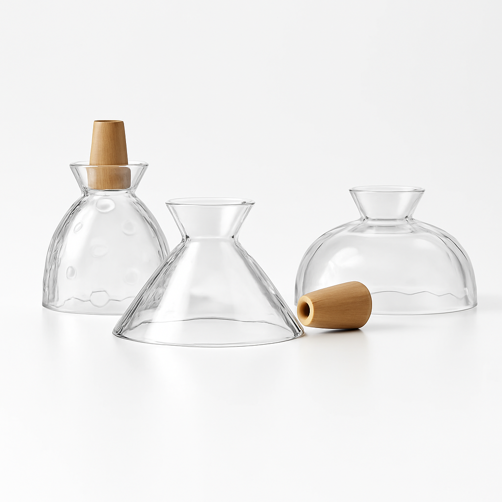suspension nordique avec abat-jour en verre clair