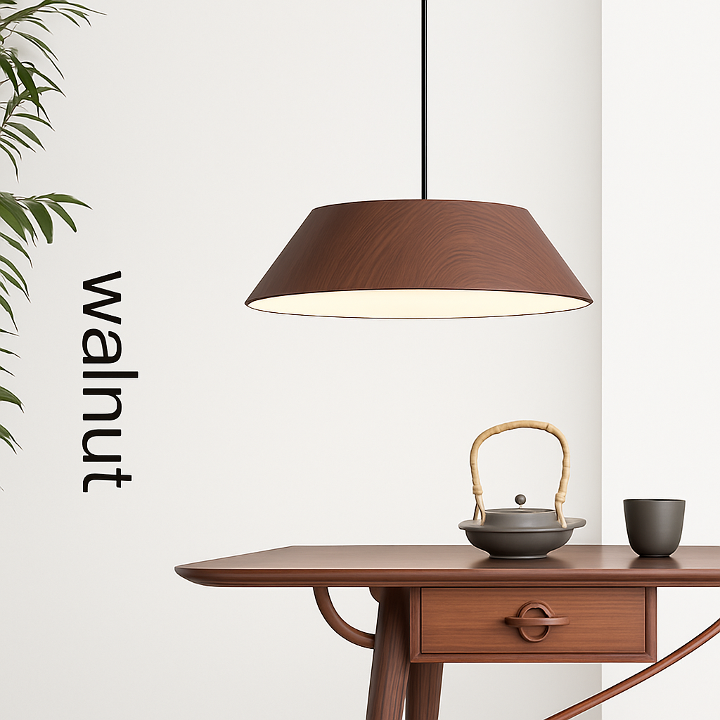 suspension nordique bois design wabi sabi pour café ou art