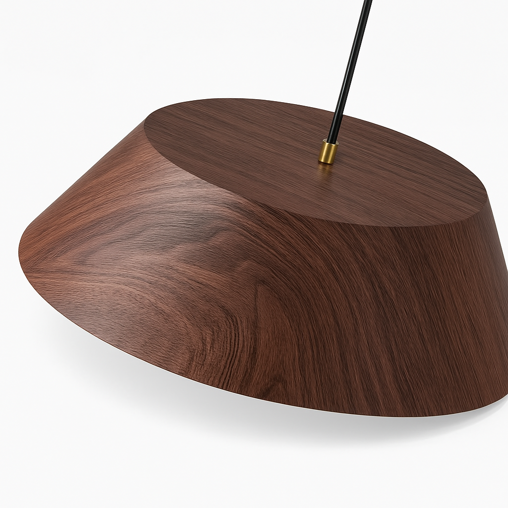 suspension nordique bois design wabi sabi pour café ou art