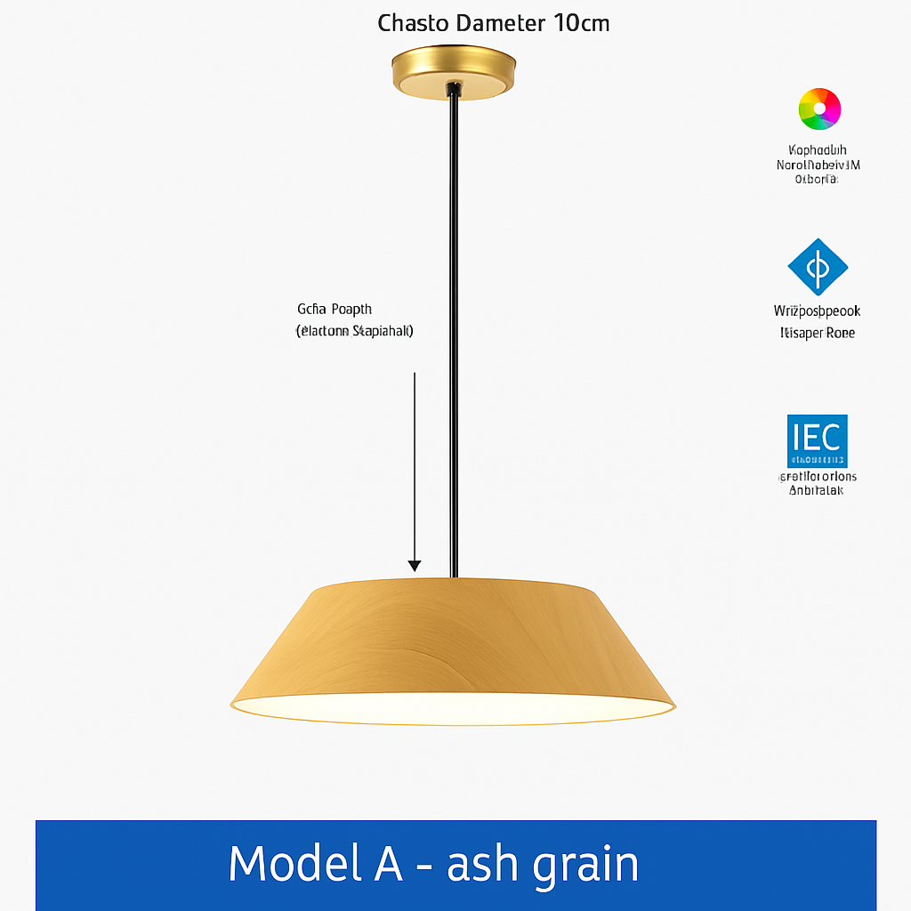 suspension nordique bois design wabi sabi pour café ou art