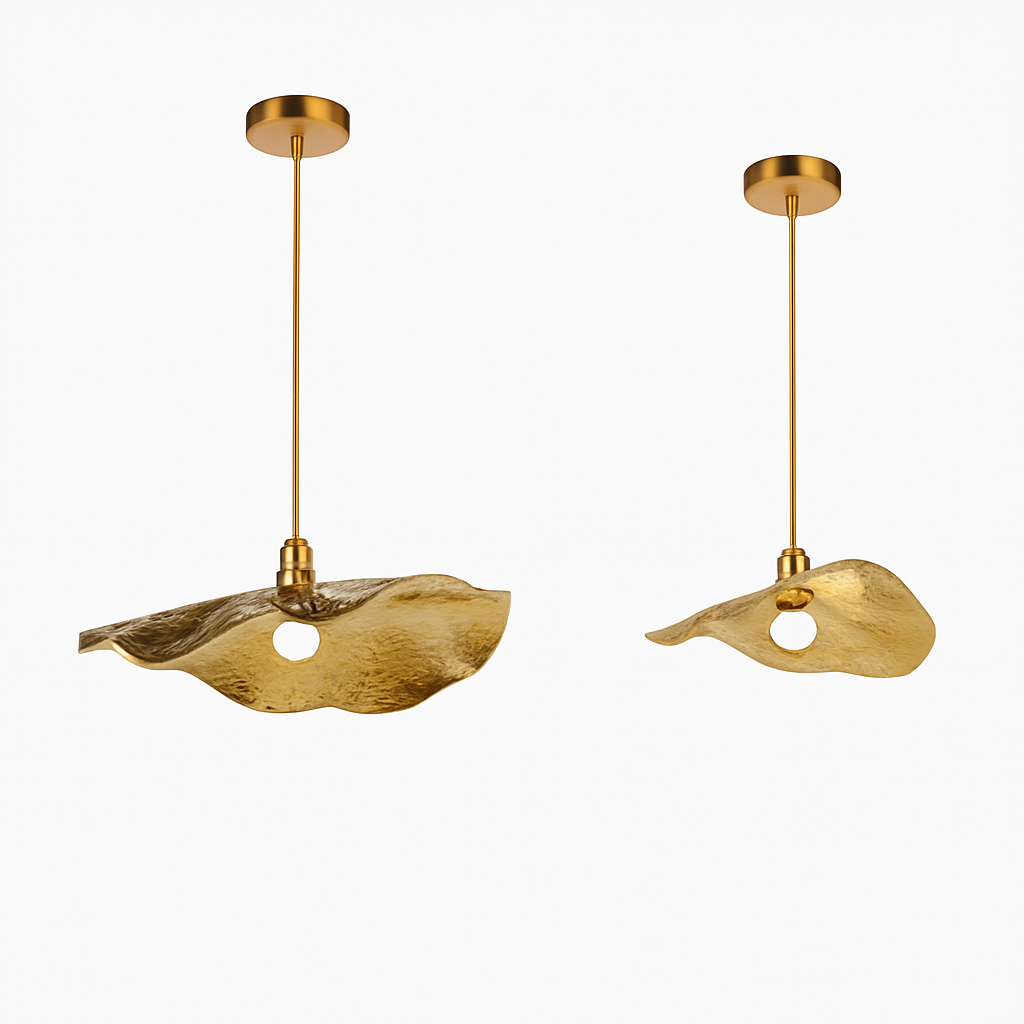 suspension nordique créative en forme de feuille de lotus décorative