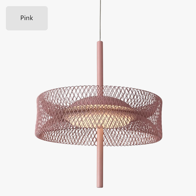 suspension nordique design coloré en métal pour intérieur à led